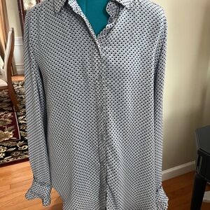 Polka Dot Button-Up Shirt